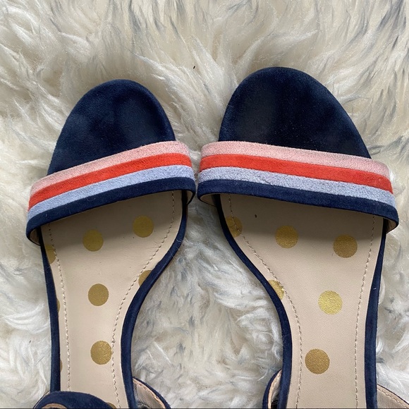 Boden  Zoe Navy Suede Striped Heeled Sandals
Boden size 38. In good condition - Picture 4 of 16